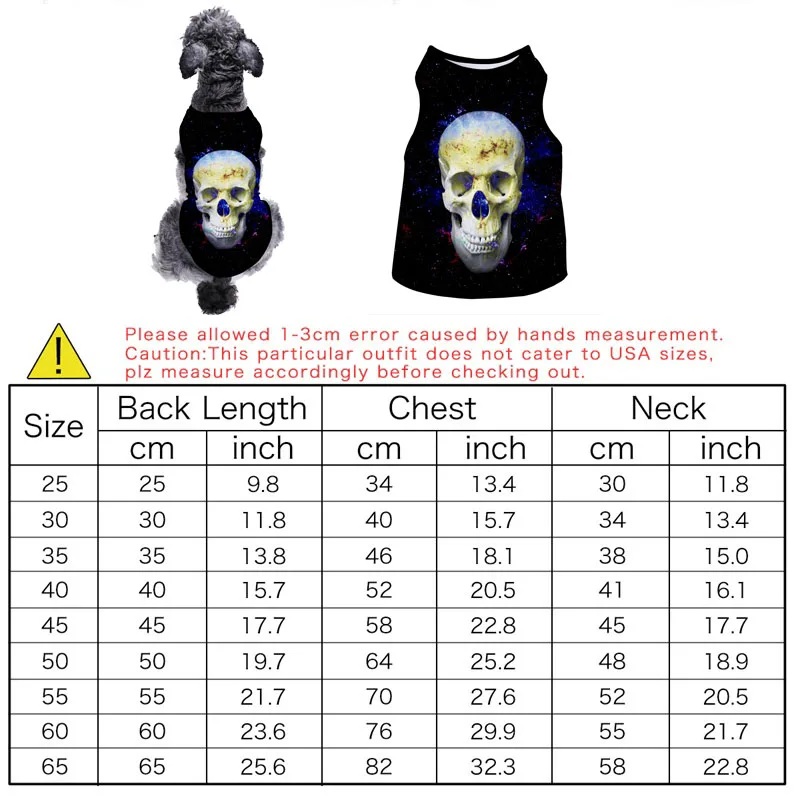 dog vest size