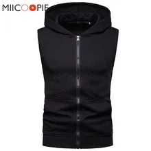 Мужская майка с капюшоном, летняя Новинка, бодибилдинг, на молнии, без рукавов, с капюшоном, жилет, хип-хоп, Повседневный, облегающий, мужская одежда XXL