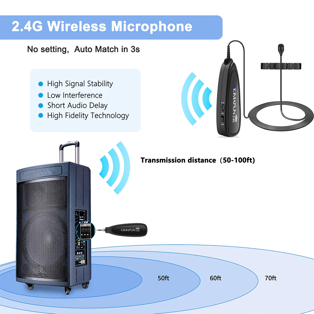 KIMAFUN KM-G150-6 2.4G Mini Wireless Professional
