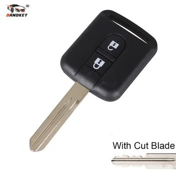 

DANDKEY cut/uncut blade Remote Car Key Shell For Nissan Micra 350Z Pathfinder Navara Auto Key Cover Case Fob