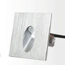 20 шт./лот 3 Вт Светодиодный светильник для ног квадратный настенный светильник для лестницы ступенька фойе, настенный угловой светильник, круглый/квадратный AC90-260V