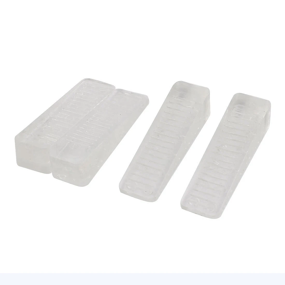 

Rubber Home Office Wedge Doorstop Stopper Doorstop, Transparent, 4 Pieces