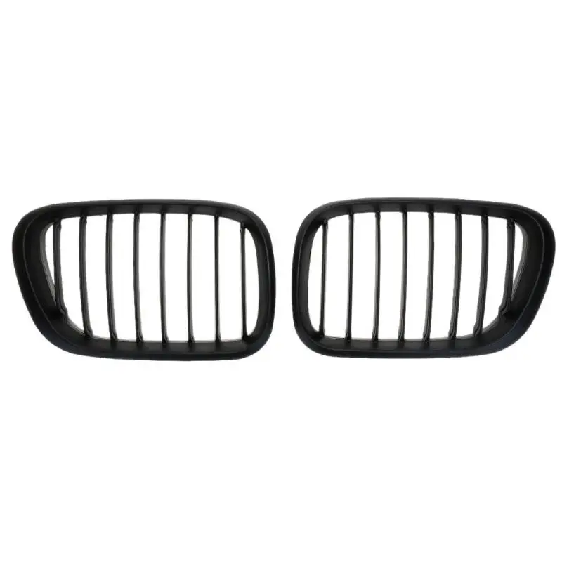 

2Pcs Matte Black Front Kidney Grilles for BMW X5 E53 3.0 4.4 4.6 4.8 04-06 Car Front Bumper Grille for Modification Car Styling