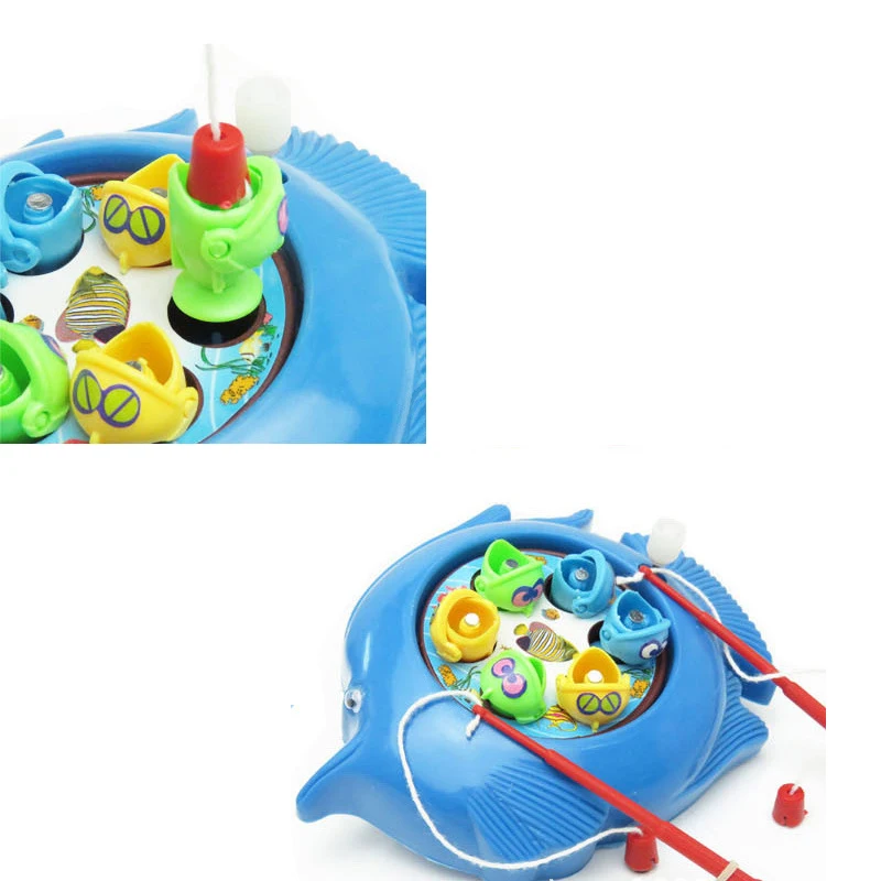 Color Random Delivery Fishing Toys Rotating Fishing Toy