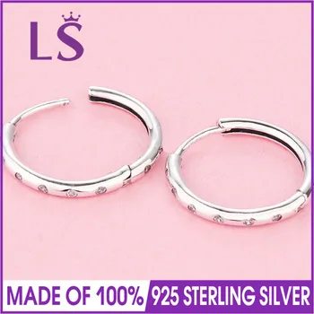 

LS earrings for women Droplets Stud Earrings joyas de plata 925 N