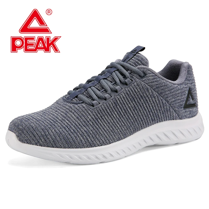 

PEAK Men Tech Running Shoes Elastic Breathable Lightweight Mesh Workout Shoes EASY FLEX Outsole Tennis Gym Sneakers