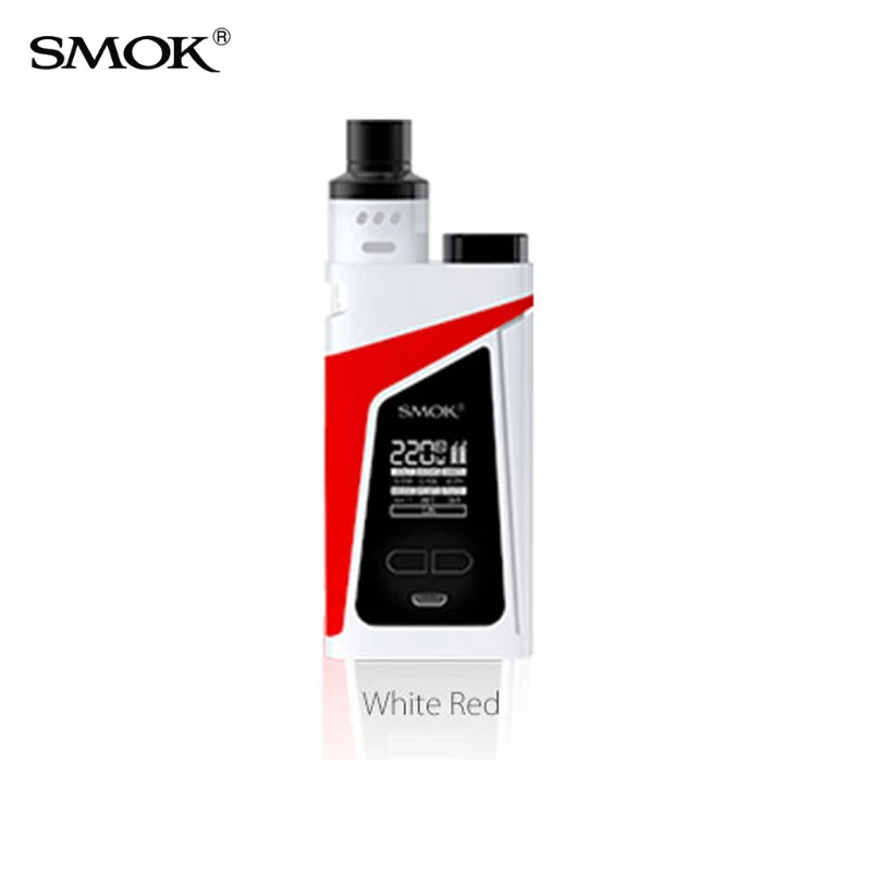 100% Оригинальные SMOK электронных сигарет SKYHOOK rdta Box Mod Kit Двойной аккумулятор