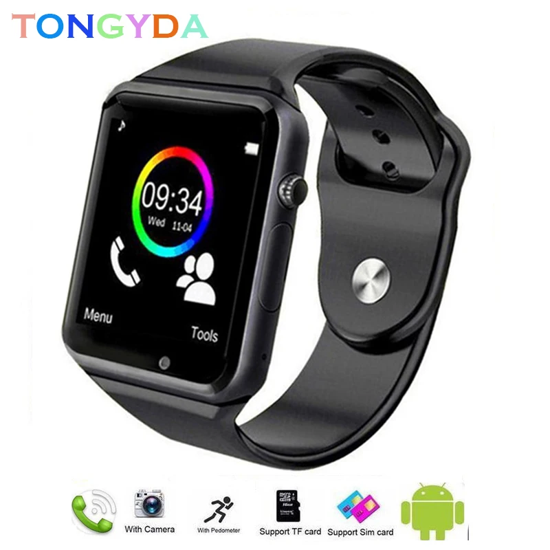 A1 Android Watch Smart Men Waterproof SIM Card TF Sport Bluetooth Smartwatch Outdoor with Camera | Электроника