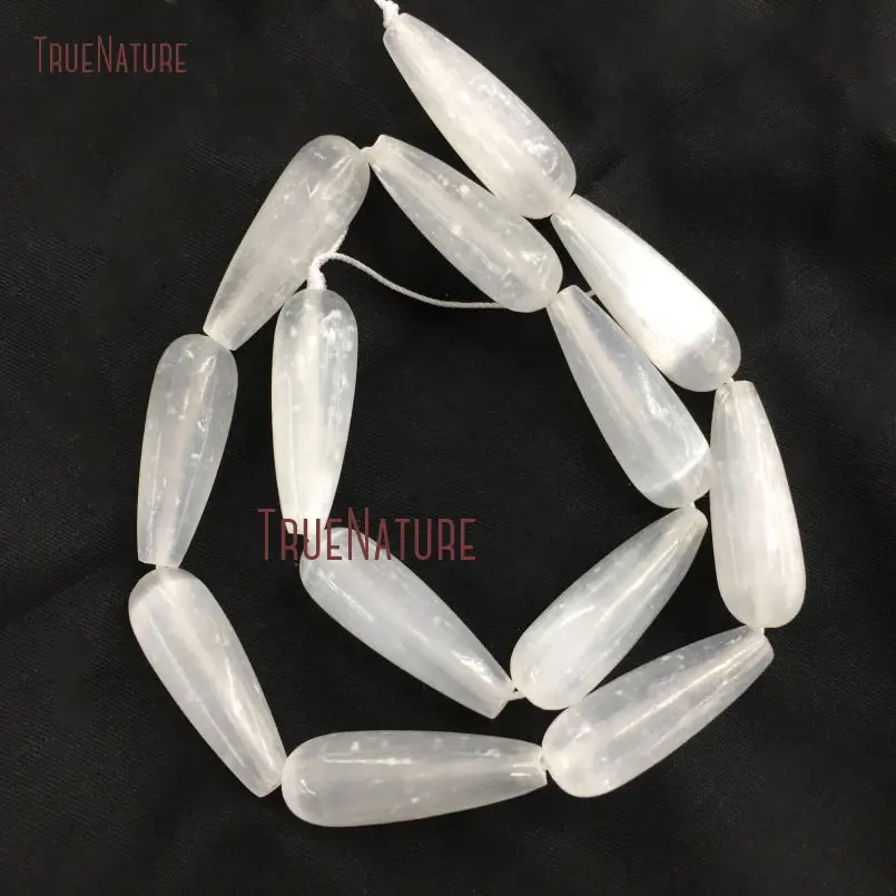 20171208-BE9033- Pear Shape Loose Beads Calcite Crystal Beads_3