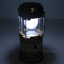 LED Bronze / Black stretchable solar outdoor camping lights camping tent portable emergency light USB Direct charge White light