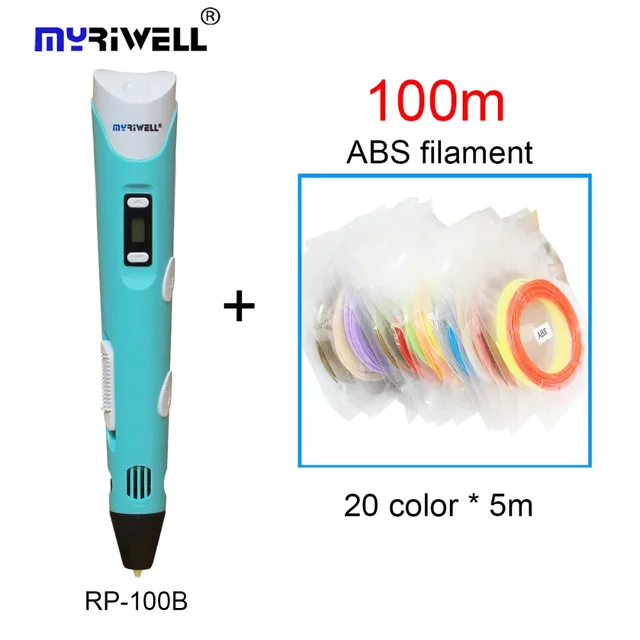 Special Price High Quality 3D Pen RP-100B Drawing Printer Kids Best Gift Original Myriwell 2nd Generation 3D printing 1.75mm 100m ABS Filament Special Price High Quality 3D Pen RP-100B Drawing Printer Kids Best Gift Original Myriwell 2nd Generation 3D printing 1.75mm 100m ABS Filament