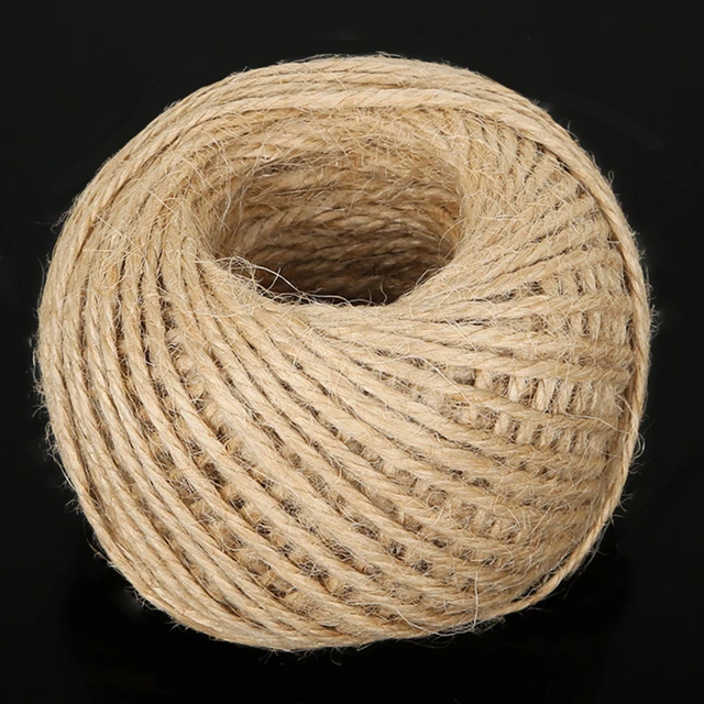 Nature Hemp Twine Cord Jute String Rope Burlap Parcel Twine 2MM