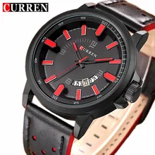 CURREN 8228 Повседневная Смотреть Мужчины Спортивные Часы Лучший Бренд Класса Люкс Кварцевый Кожаный Ремешок Военные Наручные Часы Relogio Masculino