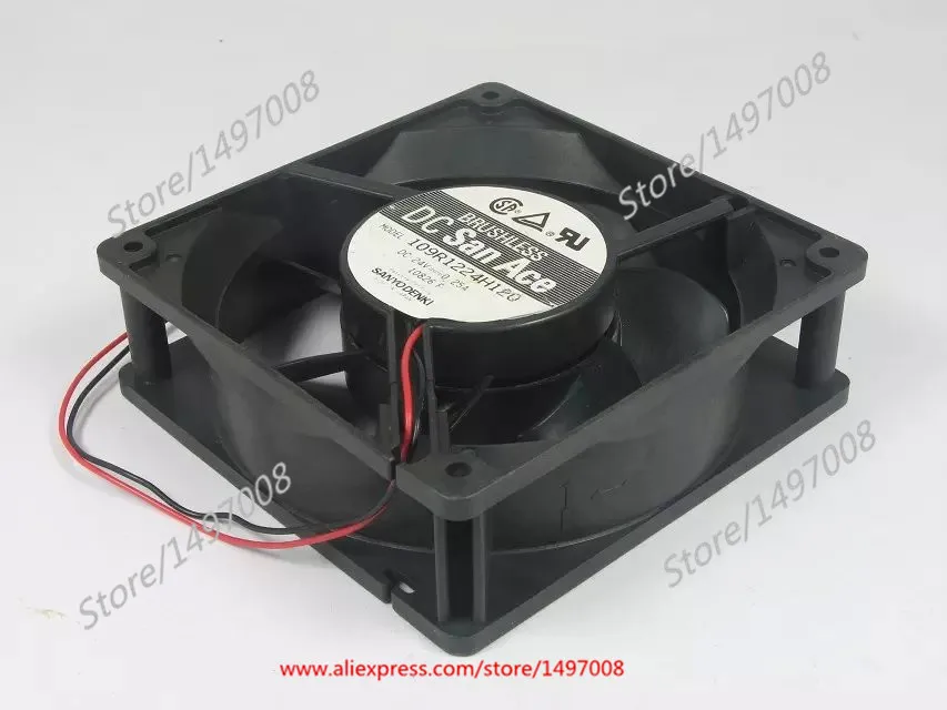 

Вентилятор охлаждения для сервера Sanyo Denki 109R1224H120 DC 24V 0.25A 120x120x38 мм