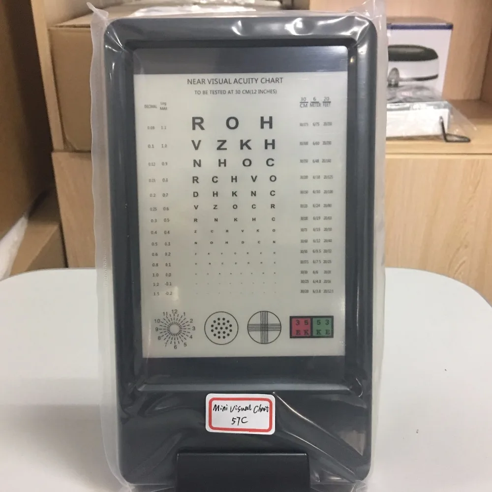 

57C Test Distance 30 CM Double Side With Chart Vision Tester Chart
