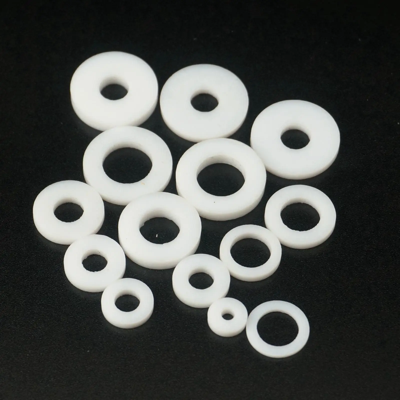 50 Pezzi Dimensioni O/D 8.5Mm-18Mm I/D 3Mm-10Mm Spessore 2Mm 3Mm 4Mm Ptfe Guarnizione Rondella Piatta Guarnizione Distanziatore Per Manometro