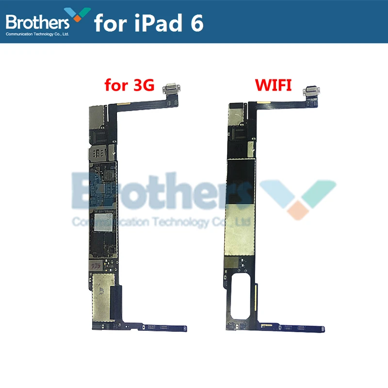 Материнская плата для iPad 6 3g wifi версия материнская плата с Fringerprint/без для iPad 6 16G 32G 64G 128G Протестировано оригинальное качество