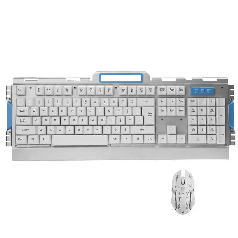 

Keyboard Mouse Combos Smart Wireless 2.4G Gaming Keyboard and Adjustable DPI Optical Game Mouse Set for PC Home Office