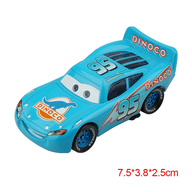 Disney Pixar Cars 2 3 Lightning McQueen Mater Jackson Storm Ramirez 1:55 литая под давлением модель автомобиля из металлического сплава рождественские детские игрушки подарки - Цвет: McQueen blue