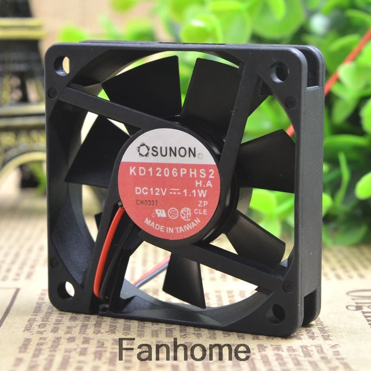 Ультратихий блок питания шасси вентилятор для Jian Zhun SUNON KD1206PHS2 12 в 1 Вт 6 см 6015 |