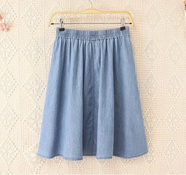 3xl lady soft denim skirt big size XXL 