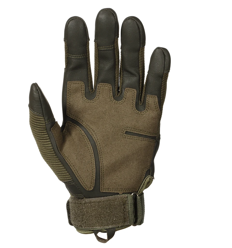 Full Finger Tactical Army Gloves Military Paintball Shooting Airsoft Bicycle Combat PU Leather Touch Screen Rubber Hard Knuckle