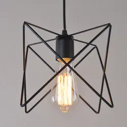 Edison Nordic современные звезды Дизайн промышленных черный гладить светильник потолочный светильник подвесной светильник кафе-бар Droplight зал