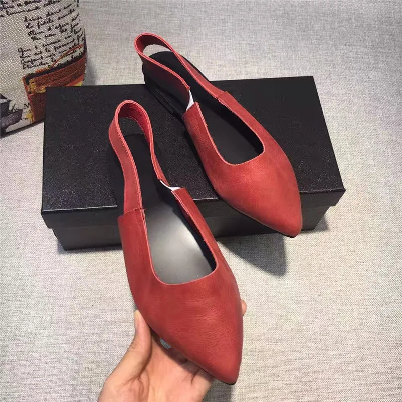 SexeMara/обувь ручной работы из натуральной кожи; женская однотонная повседневная обувь с острым носком; модная черная обувь на плоской подошве; обувь на каблуке