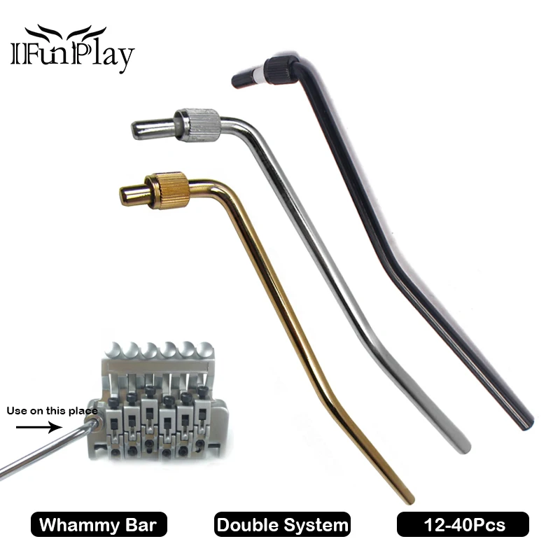 12pcs Guitar Trem Bar Whammy Bar Tremolo Arm for Electric Guitar Double
