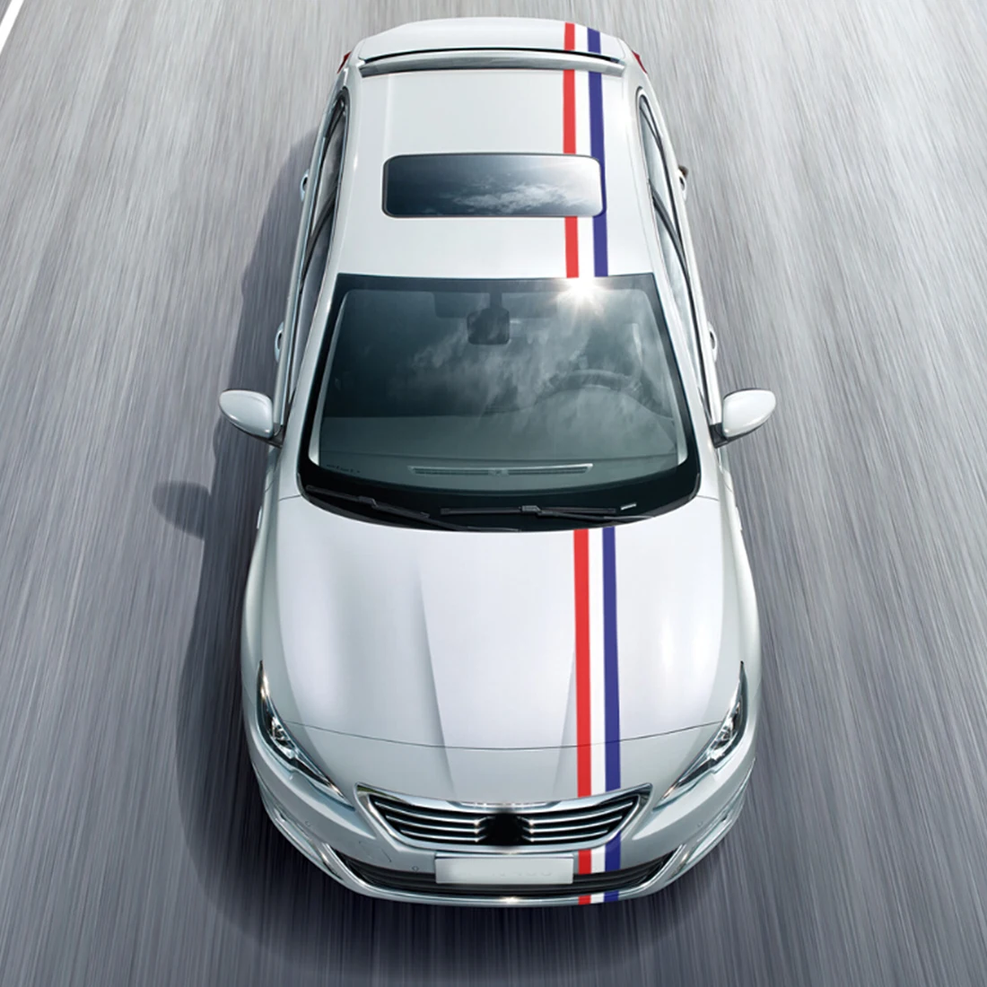 2 м авто Стайлинг Творческий Три Цвет с орнаментом в виде флага весь