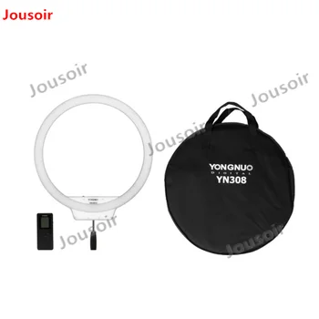 

YongNuo YN308 Selfie Ring Light 3200K~5500K Bi-Color Temperature LED Video Light Wireless Remote CRI95 with Handle Grip CD50