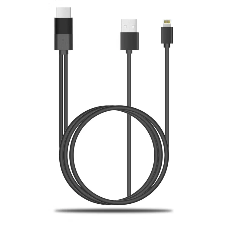 USB 8 Pin к HDMI кабель HDTV HDMI адаптер HDMI кабель конвертер av-кабель для iPhone 7 7 Plus 6S 6 Plus 5S 5 зарядный адаптер LD13