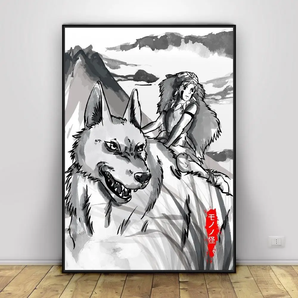 

Prints Pictures Home Wall Art Modular Anime Chinchilla Spirited Away Nordic Style Poster Canvas Painting Living Room Decoration