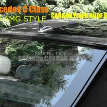 2007-2011 класса c C63 AMG стиль углеродного волокна спойлер на крыше глянцевых приятным посадки