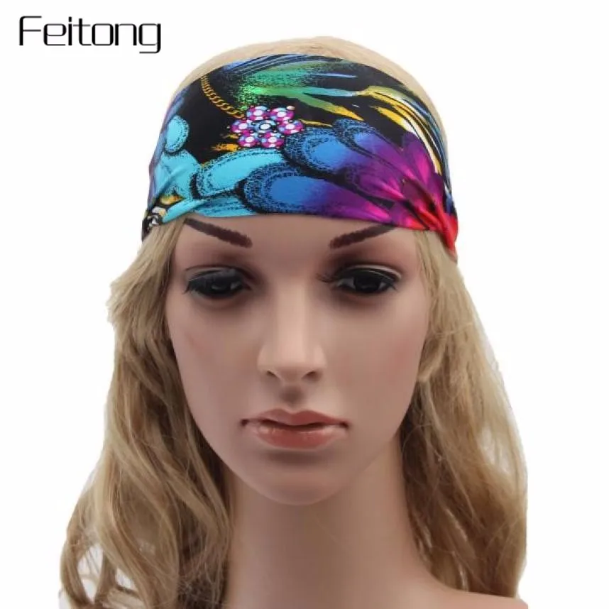 

Boho Headband Women Vintage Flower Floral Printed Hair Band Lady  Fashion Hair Accessories Headwrap Headbands #YL