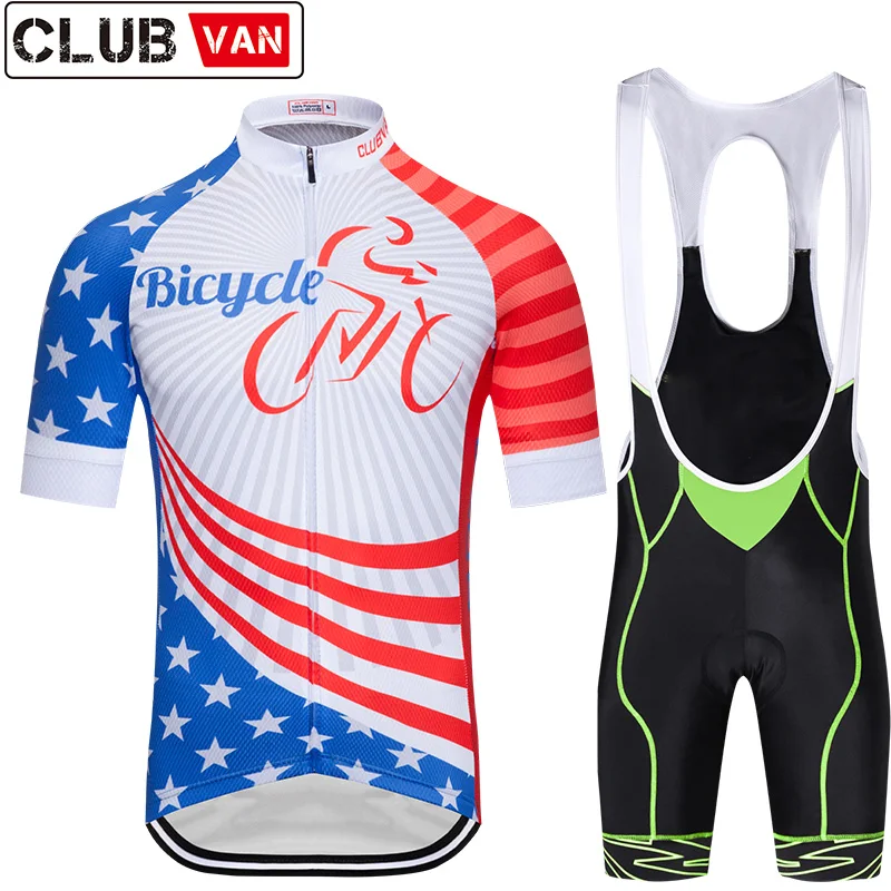 CLUBVAN Brand 2017 New Cycling Jersey Sets MTB Bike Clothing Wear Racing Mountain Bicycle Clothes Uniform Maillot Ropa Ciclismo