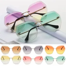 Новая модная женская обувь солнцезащитные очки с элитным покрытием солнечные очки с градиентными линзами для вождения металлические UV400 очки