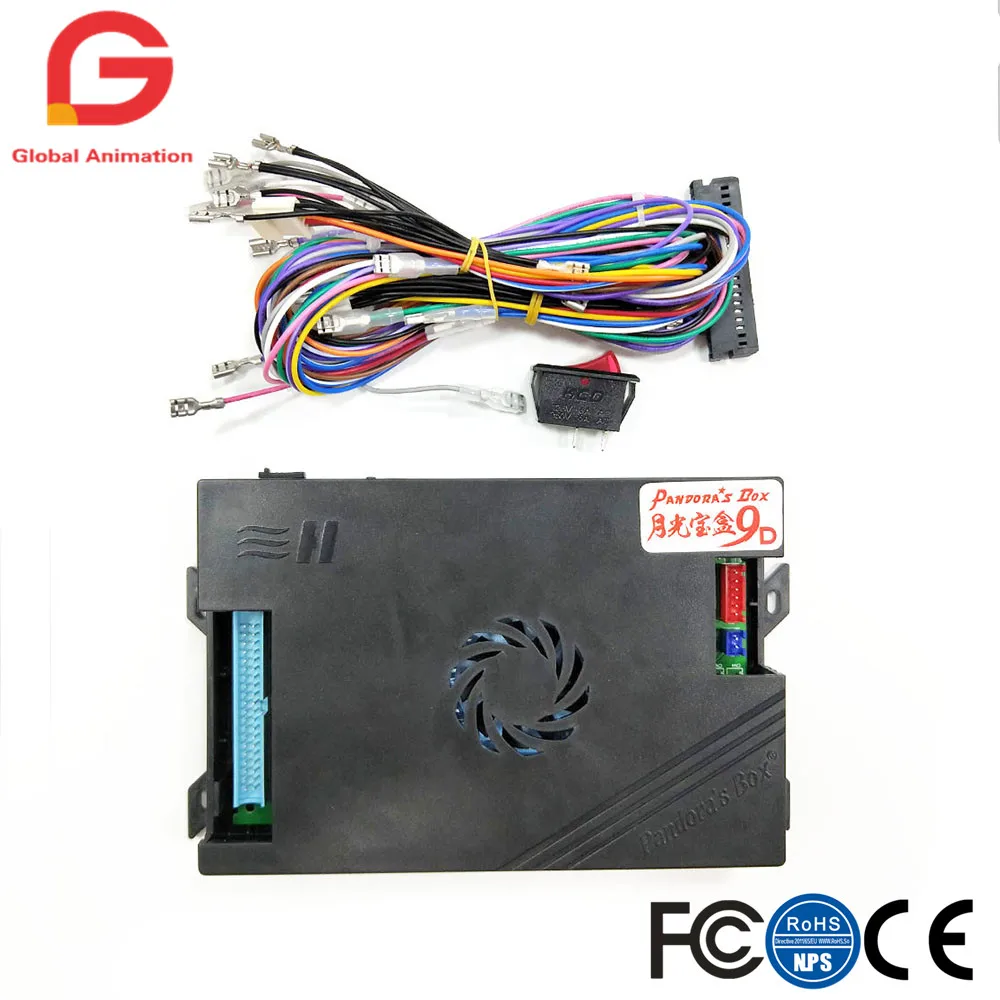2019 New Pandora Box 9D 2222 in 1 home version motherboard For game console / coin arcade machine / DIY kit with switch and wire