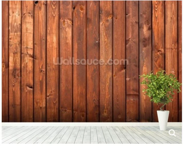 custom personalized wallpaperwood texture dark finishretro frescoes for bars ktv cafe background