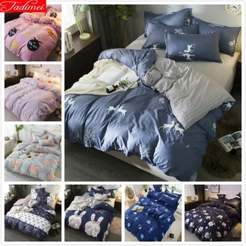 

Forest Pattern Duvet Cover 3/4pcs Bedding Set Soft Skin Cotton Bed Linen Single Full Double Queen King Size Quilt Comforter Case
