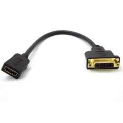 HDMI Женский для DVI-I 24 + 5 p Женский адаптер конвертер Кабельный разъем дропшиппинг April10