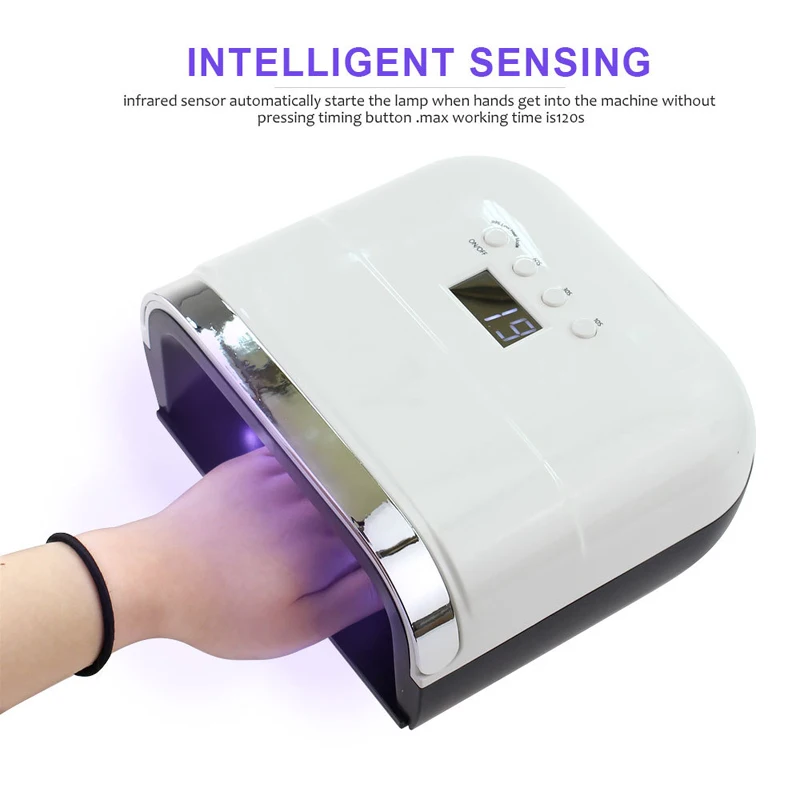 

UV Lamp Nail Dryer 48W UV LED Lamp Nail with Smart Timer Memory Invisible Digital Timer Display Nail Drying Machine