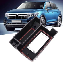 Per VW Volkswagen Touareg 2019 Glove Box Auto box Bracciolo Centrale Secondario Titolare di Stoccaggio Contenitore Vassoio Organizzatore