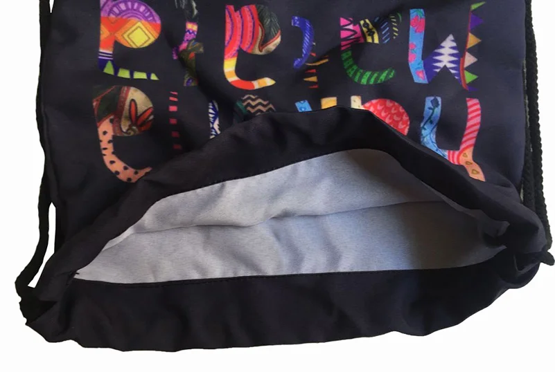 Skull Drawstring Storage Bags 3D Printed Oxford Backpack Travel Flowers Storage Organizer Tablets Cosmetic Luggage Organizer (10)