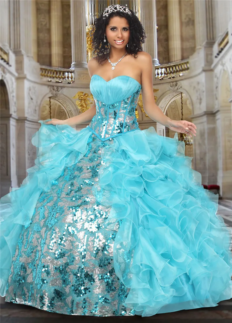 Online Buy Wholesale turquoise quinceanera dresses from China turquoise quinceanera dresses