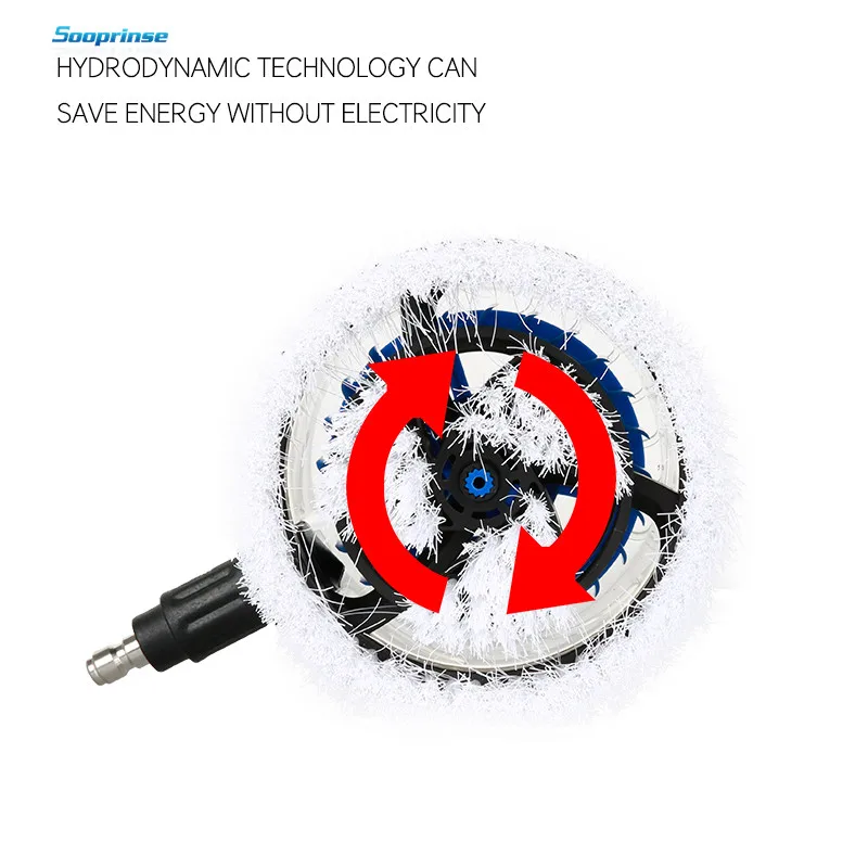 

Sooprinse Car washing1Pcs Round 360 degree Rotary Cleaning Tool Set Scrubber Cleaning Tool Brushes Car Wash Tool High qulity