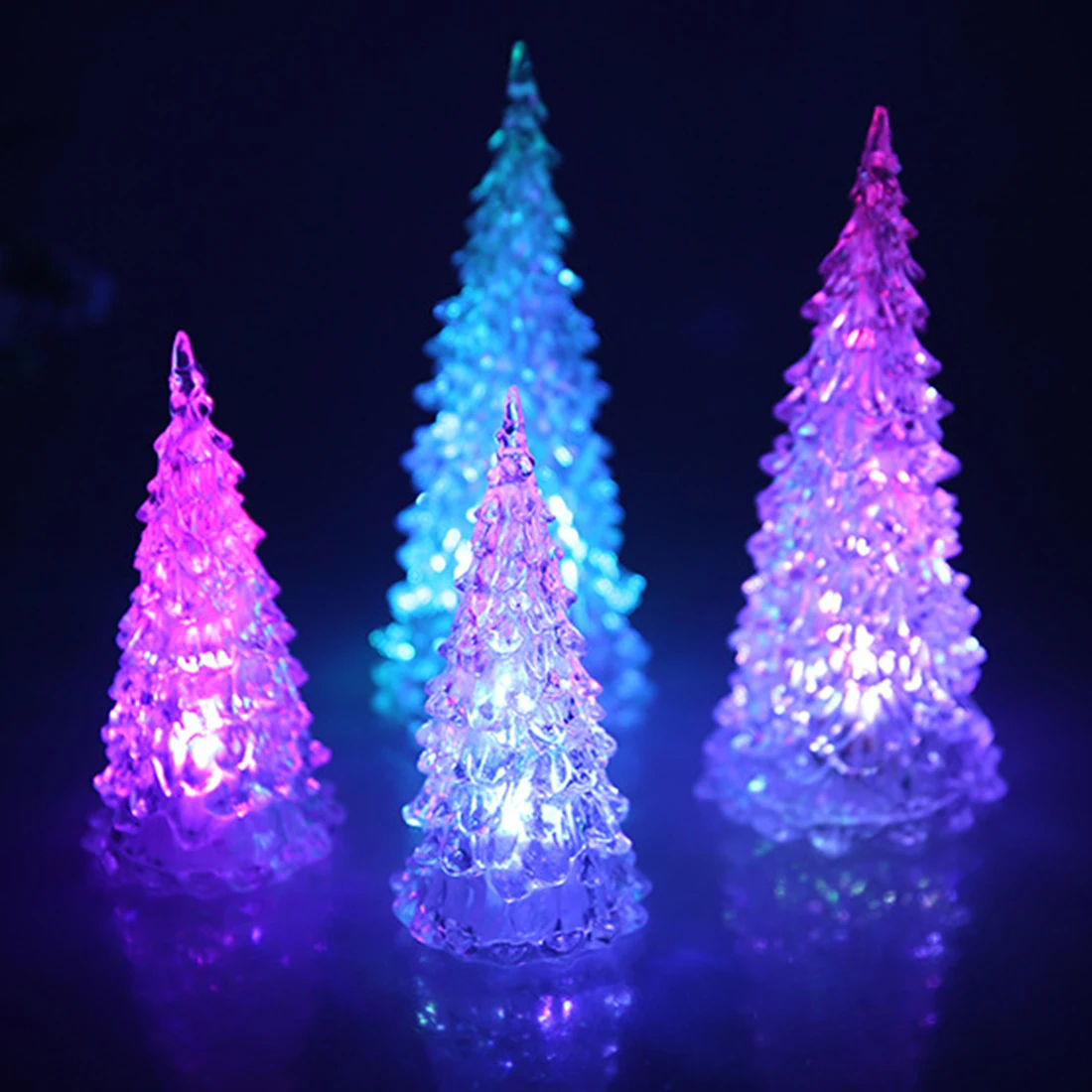 SDR 7 Colors Changing LED Christmas Tree Night Light Lamp Home Decor
