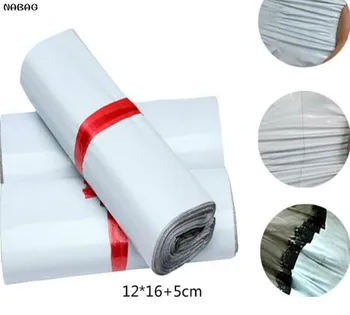 

20Pcs White Self-seal Adhesive Courier bags Plastic Poly Envelope Mailer Postal Shipping Mailing Bags 12*16+4cm