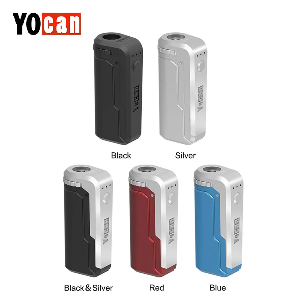 Yocan UNI Box Mod 650 мАч разогрева переменное напряжение VV батарея для 510 резьбового толстого масла Vape картридж моды электронных сигарет