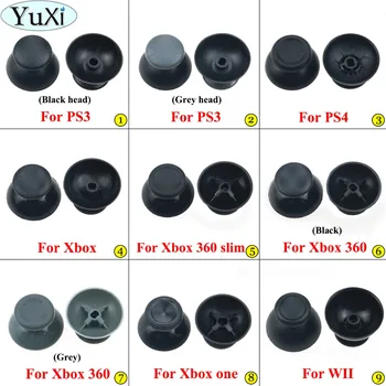 

YuXi 2pcs For XBOX 360/one Analog Joystick Thumb Cap For Sony PlayStation Dualshock 3/4 PS3 PS4 Pro for WII Controller